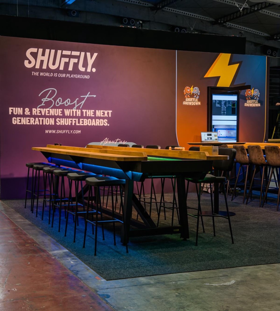 IAAPA Expo Europe Barcelona Shuffly installation