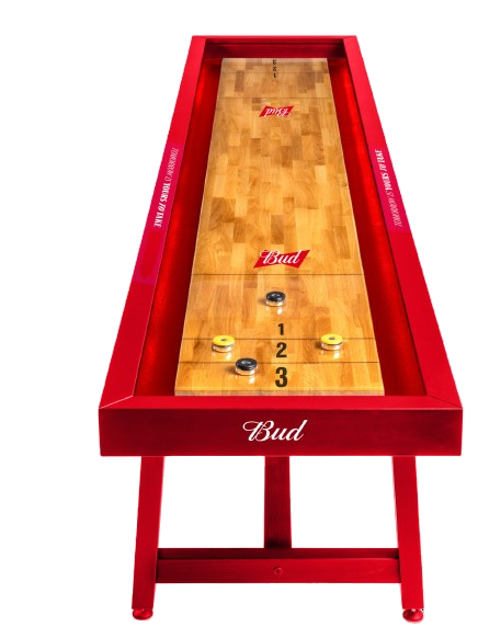 Custom Shuffleboard for Bud Beer